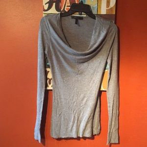 BCBG MAXAZRIA light grey top